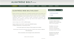 Desktop Screenshot of alkatreszbolt.info